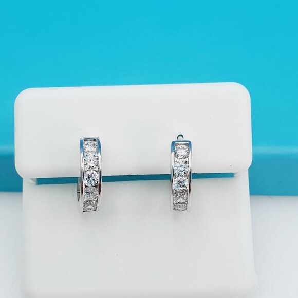 "925 Sterling Silver CZ Beautiful Earrings for Women, 1USPAR4279 - Picture 4 of 11